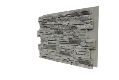 Image showing  Lightning Ridge 48 in. x 24 in. Class A Fire Rated Faux Stone Siding Panel, LR-4824-MLG