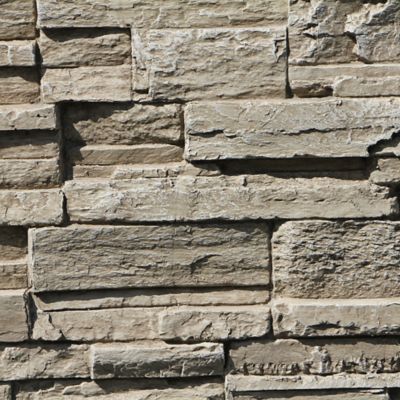 Tritan BP Earth Valley 48 in. x 24 in. Faux Stone Siding Panel, EV-4824-BTN