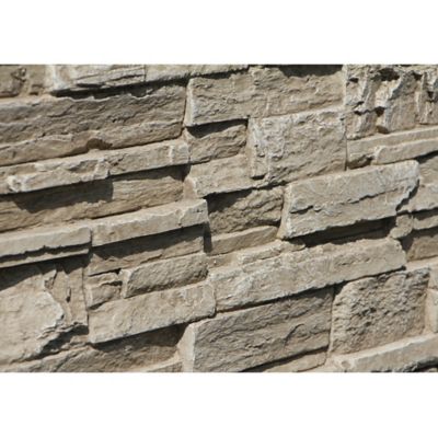 Image showing  Earth Valley 48 in. x 24 in. Faux Stone Siding Panel, EV-4824-BTN