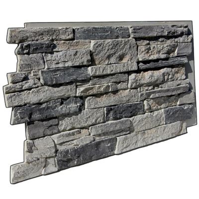 Image showing  Canyons Edge 48 in. x 24 in. Class A Fire Rated Faux Stone Siding Panel, CE-4824-GFX