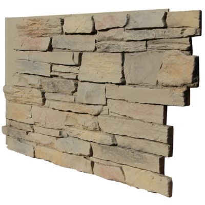 Image showing  Harvest Ledge 48 in. x 24 in. Faux Stone Siding Panel, HL-4843-KAE