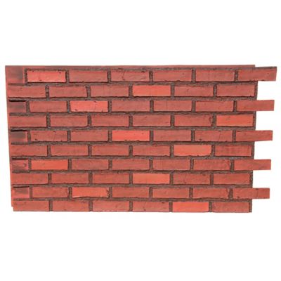 Image showing  British Brick 44 in. x 24 in. Faux Brick Siding Panel, BB-4324-BRD