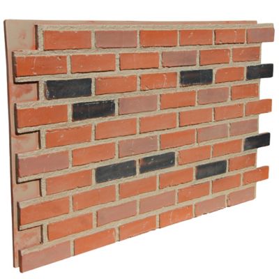 Image showing  British Brick 44 in. x 24 in. Faux Brick Siding Panel, BB-4824-RAR
