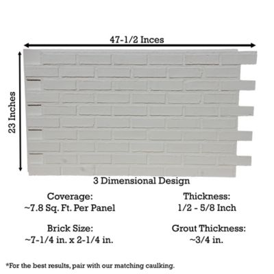Image showing 5 th Tritan BP British Brick 44 in. x 24 in. Faux Brick Siding Panel, BB-4824-CWE