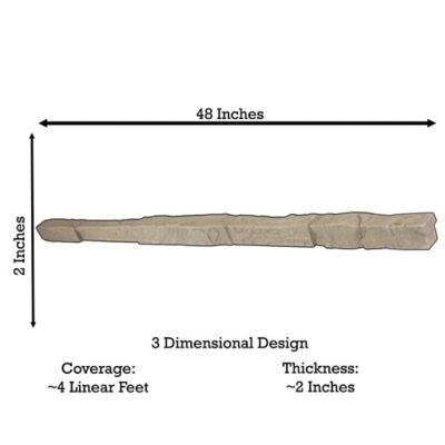 Image showing  Universal Ledge Trim 48 in. x 2 in. x 3 in. Faux Stone Ledge Trim, USLT-48-BTN