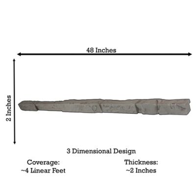 Image showing  Universal Ledge Trim 48 in. x 2 in. x 3 in. Faux Stone Ledge Trim, USLT-48-OGY