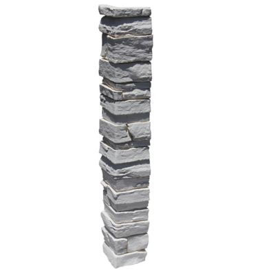 Image showing  Harvest Ledge Outside Corner 48 in x 7.25 in. x 7.25 in. Faux Stone Outside Corner, OC-HL-48-CWE