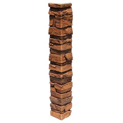 Tritan BP Harvest Ledge Outside Corner 48 in x 7.25 in. x 7.25 in. Faux Stone Outside Corner, OC-HL-48-DSN