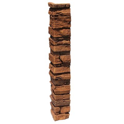 Image showing  Harvest Ledge Outside Corner 48 in x 7.25 in. x 7.25 in. Faux Stone Outside Corner, OC-HL-48-DSN