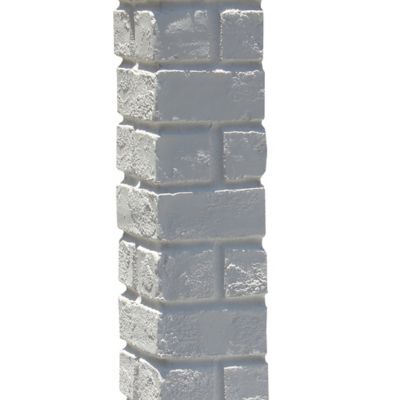 Image showing  Aged Brick Outside Corner 45 in. x 4.50 in. x 4.50 in. Faux Brick Outside Corner, OC-AB-48-CWE