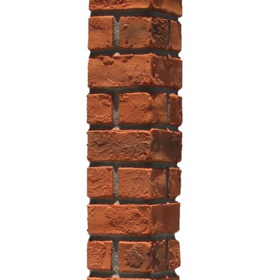 Image showing  Aged Brick Outside Corner 45 in. x 4.50 in. x 4.50 in. Faux Brick Outside Corner, OC-AB-48-TRA