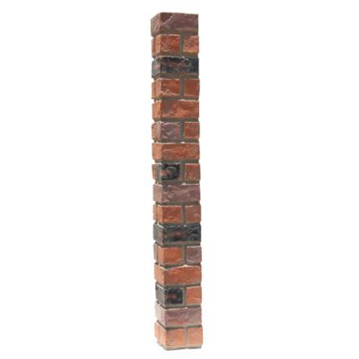 Tritan BP Aged Brick Outside Corner 45 in. x 4.50 in. x 4.50 in. Faux Brick Outside Corner, OC-AB-48-RAR