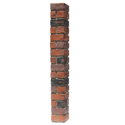 Image showing  Aged Brick Outside Corner 45 in. x 4.50 in. x 4.50 in. Faux Brick Outside Corner, OC-AB-48-RAR
