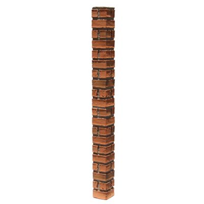 Image showing  British Brick Outside Corner 48 in. x 9.00 in. x 9.00 in. Faux Brick Outside Corner, OC-BB-48-TRA