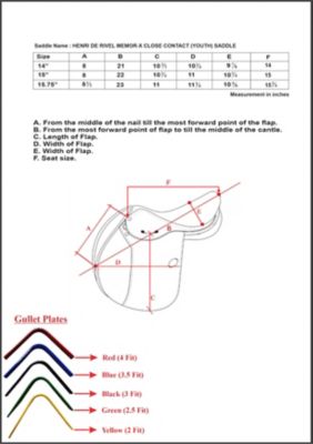 Image showing  Memor-X Close Contact Youth Saddle