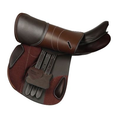 Image showing  Equipe Covered Close Contact IGP Saddle - Flocked