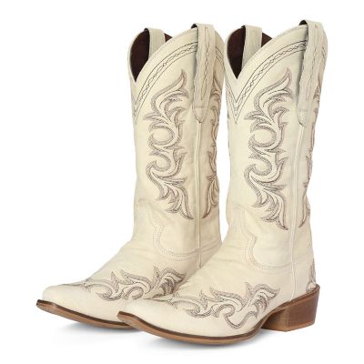 TuffRider Womens Snip Toe Paris Embroidered Western Boots