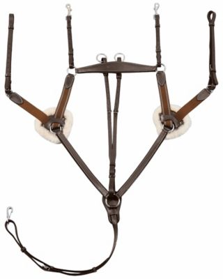 Henri de Rivel Pro 5 Point Elastic Breastplate Martingale with Running Attachment