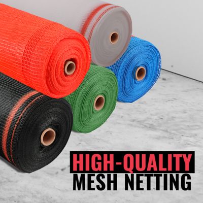 Image showing 6 th SEALTECH Heavy Duty Safety Debris Mesh Netting Rolls Fire Retardant, 5.5 x 150 Black Safety Net, ST-501-5.5X150