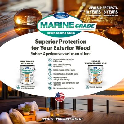 Image showing  Semi-Transparent Water-Based Marine-Grade Stain, Protective Finish for Decks, Docks and More