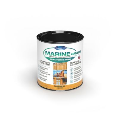 Seal-Once Marine Grade Semi-Transparent Stain, Protective Finish for Decks, Docks and More