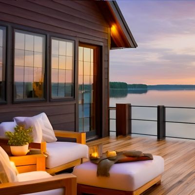 Image showing  1 gal. Semi-Transparent Water-Based Marine-Grade Stain, Protective Finish for Decks, Docks and Wood