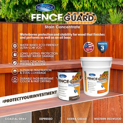 Image showing  Fence Guard Fence Stain Concentrate, Stylish Protection & Enhanced Wood Finish, 5 gal.