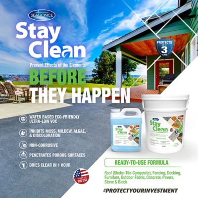 Image showing  Stay Clean Ready-to-Use Clear Coating Protects Surfaces from Mold, Dirt & Grime, 5 gal.