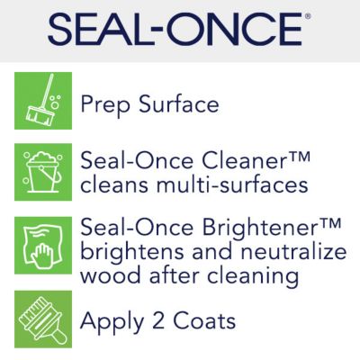 Image showing 5 th Seal-Once All Wood Brightener Cleaner Restores the Appearance of Weathered Wood Surfaces1 lb.