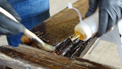 Image showing  LiquidWood 2-Part Structural Wood Epoxy Resin, Wood Hardener & Consolidant Epoxy, 2 qt.