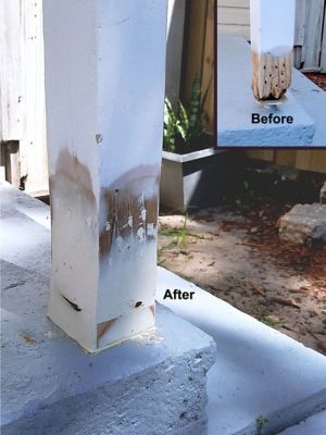 Image showing  WoodEpox 2-Part Structural Epoxy Adhesive, Repairs and Restores Damaged Wood, 2 qt.
