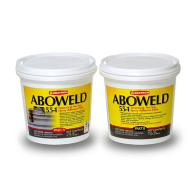 Abatron Aboweld 55-1 Epoxy Paste, High-Strength Epoxy Adhesive Repair for Wood & Metal, 2 qt.