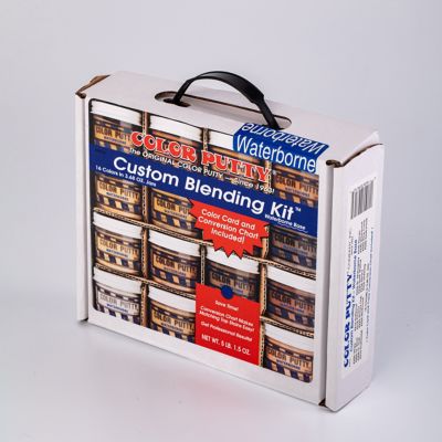 Color Putty Water-Based Wood Putty Blending Kit for Filling & Repair, Sandable and Stainable