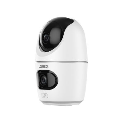 Lorex 2K Dual Lens Indoor Pan-Tilt Wi-Fi Security Camera