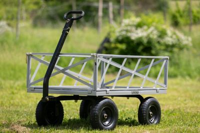 Image showing 8 th Yard Commander 9 cu. ft. 1,200 lb. Capacity Heavy-Duty Steel Towable Utility Garden Cart