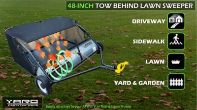 Image showing 8 th Yard Commander Tow-Behind 48 in. 20 cu. ft. Lawn Sweeper, YTL-171-435