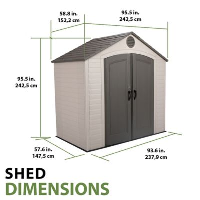 Image showing 7 th Lifetime Legacy 8 x 5 Outdoor Storage Shed