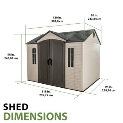 Image showing 7 th Lifetime Legacy 10 x 8 Garden Style Outdoor Shed