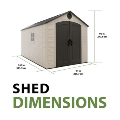 Image showing 7 th Lifetime Legacy 8 x 12.5ft. Outdoor Storage Shed