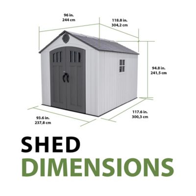 Image showing 7 th Lifetime Classic 8 ft. x 10 ft. Outdoor Storage Shed