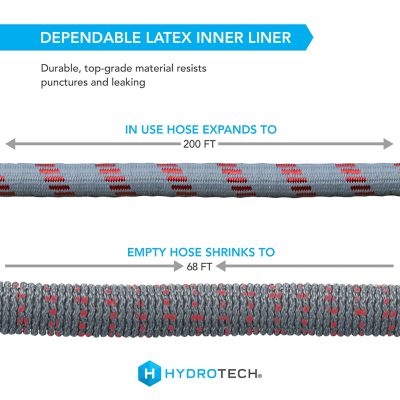 Image showing 6 th HydroTech 5/8 in. x 200 ft. Expandable Burst Proof Hose - Red