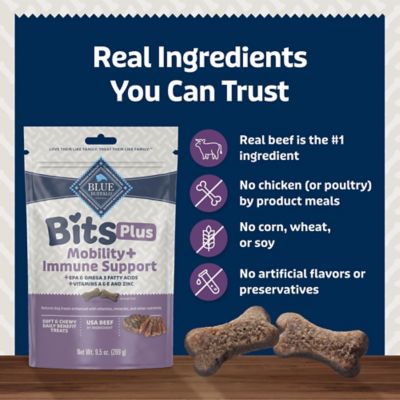 Image showing 5 th Blue Buffalo Bits plus Mobility + Immune Dog Treats, 9.5 oz.