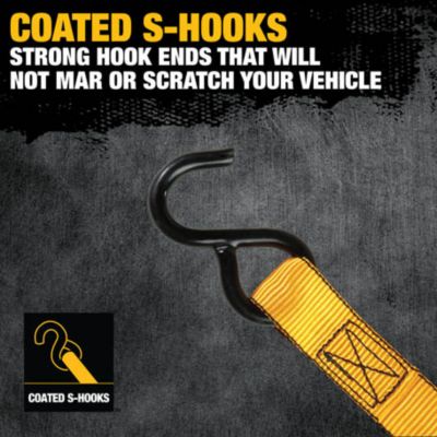 Image showing  1 x 12 Ratchet Tie Downs 1500 lb. 2 pk.