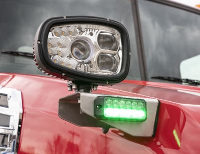 Image showing  Stainless Steel Truck Hood Light Brackets for Use With Single Stud Plow Lights