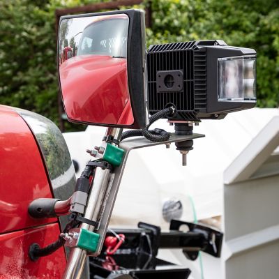 Image showing  Mirror Mount Light Bracket Kit, SST, Single Hole