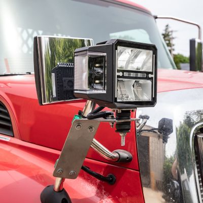 Image showing  Mirror Mount Light Bracket Kit, SST, Single Hole