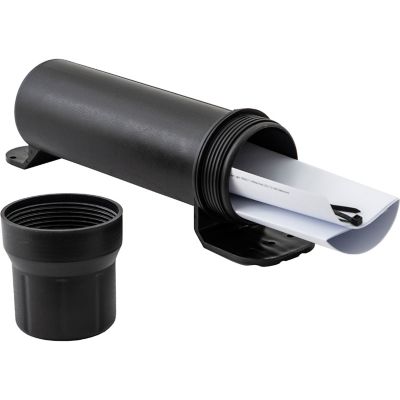 Image showing 6 th Buyers Products Black Poly Cylinder Document Holder