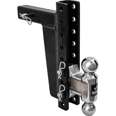 Image showing 6 th Buyers Products Adjustable Dual Ball Hitch, 10 in. Rise/Drop
