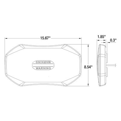 Image showing  Class 1 Low Profile Hexagonal LED Mini Light Bar