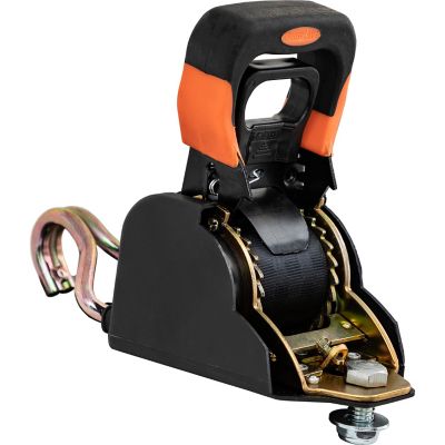 Image showing  Spring Retracting Ratchet Tie Down with Double J-Hook